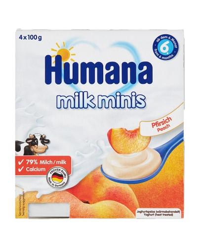 Humana Milk Minis Deserek jogurtowy o smaku brzoskwiniowym po 6 m-cu, 400 g  zdjęcie