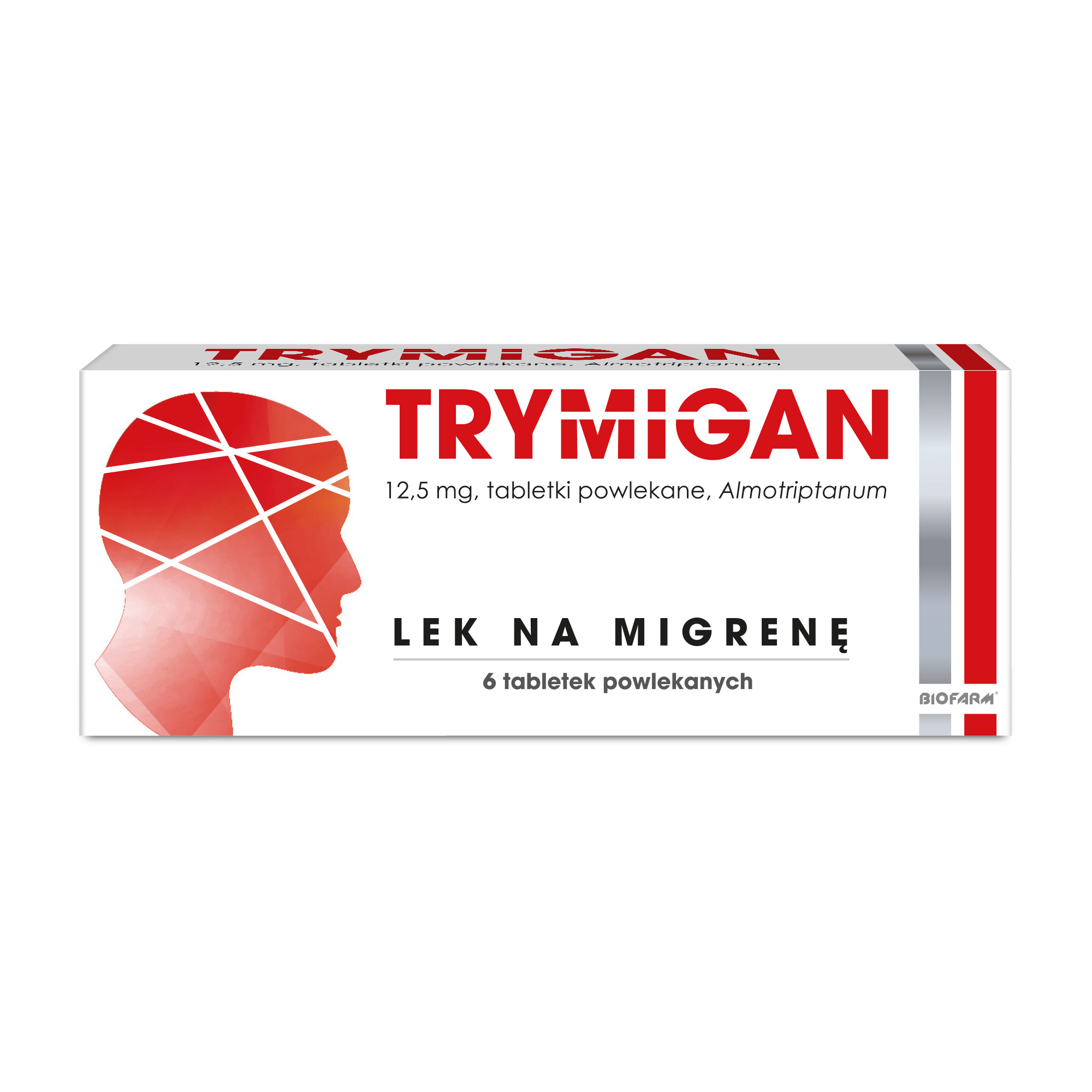 Trymigan 12,5 mg, 6 tabletek powlekanych zdjęcie