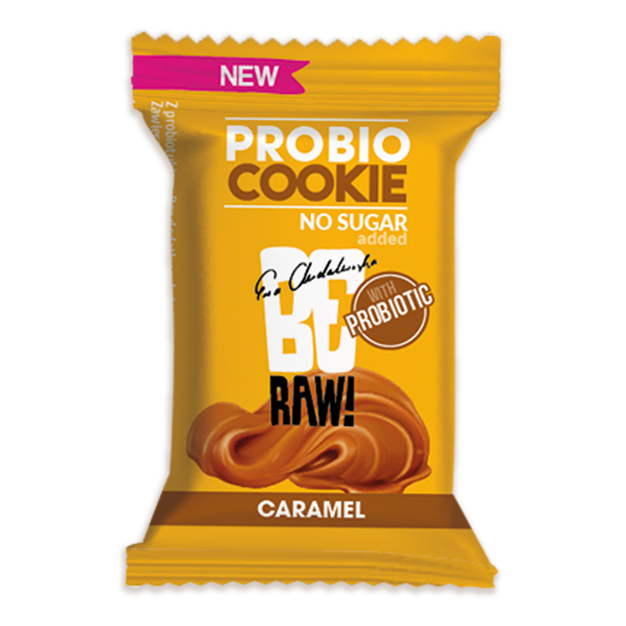BeRAW Probio Cookie Carmel, 18 g zdjęcie