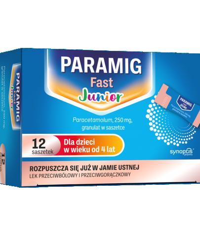 Paramig Fast Junior 250 mg, 12 saszetek zdjęcie