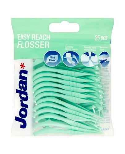 JORDAN flosser Easy Reach, Wykałaczki z nicią dentystyczną, 25 sztuk zdjęcie