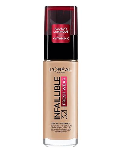 L'Oreal Infaillible 32h Długotrwały podkład do twarzy Natural Rose 125, 30 ml, cena, opinie, skład zdjęcie