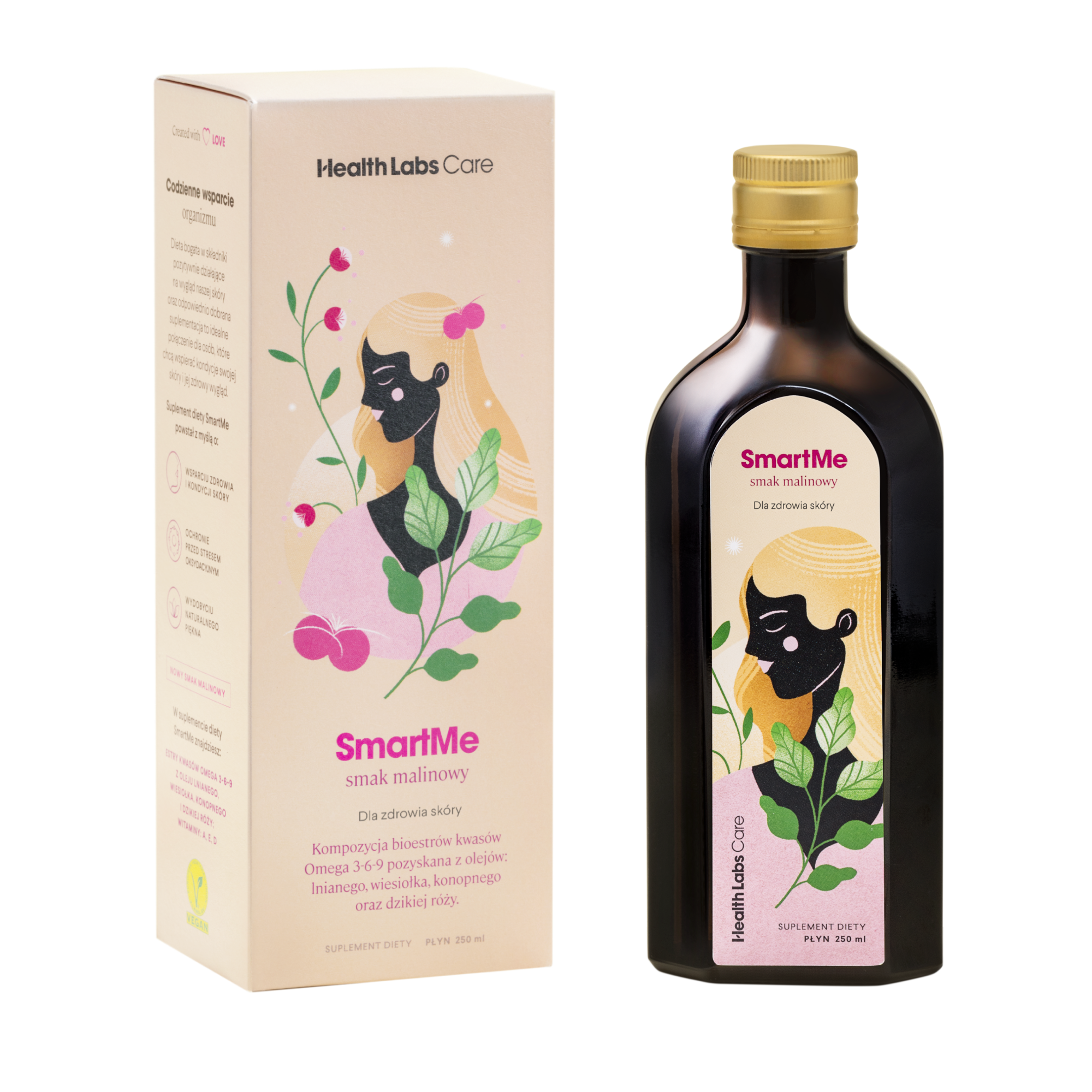 Health Labs Care, SmartMe, smak malinowy, płyn, 250 ml