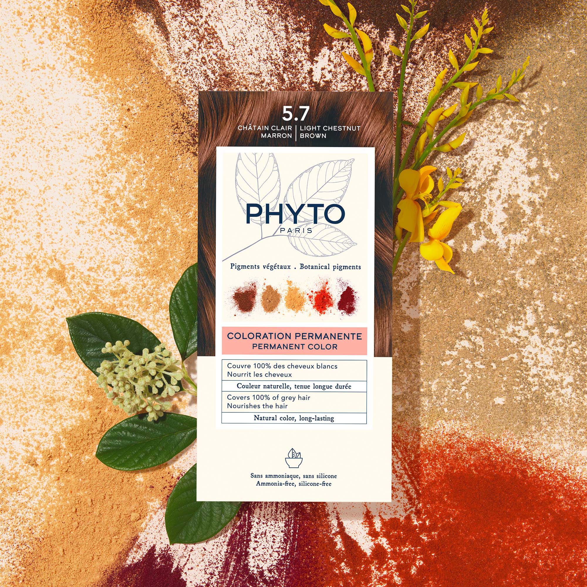 PHYTO COLOR Farba do włosów - 5.7 JASNY KASZTANOWY BRĄZ