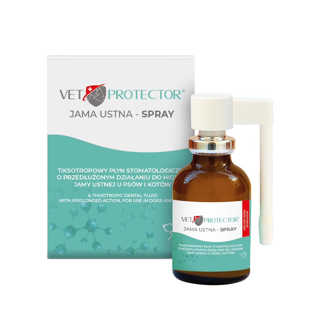 Vet Protector Jama Ustna Spray płyn do jamy ustnej dla psa i kota, 30 ml zdjęcie