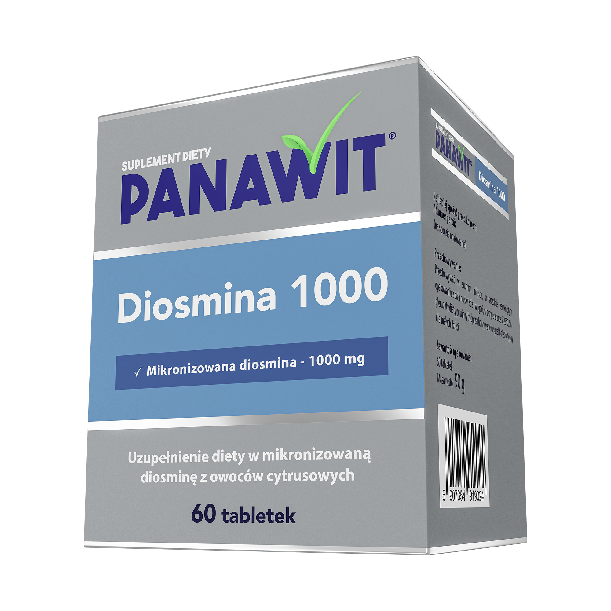 Panawit, Diosmina 1000, tabletki, 60 sztuk