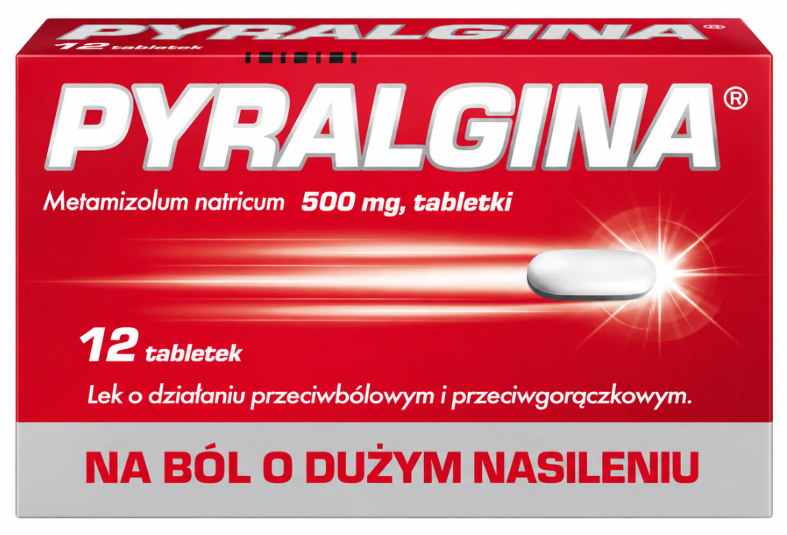 Pyralgina, 500 mg, 12 tabletek zdjęcie
