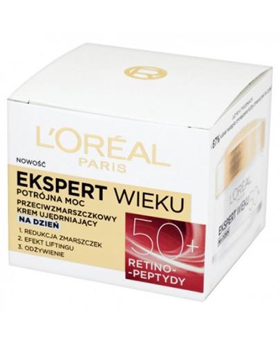 L'OREAL EKSPERT WIEKU Przeciwzmarszczkowy krem ujędrniający na dzień 50+, 50 ml zdjęcie