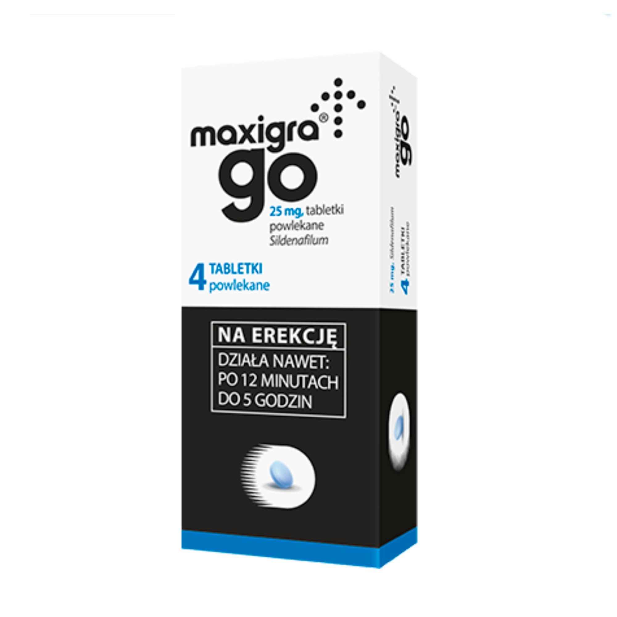 MAXIGRA GO na erekcję, 4 tabletki