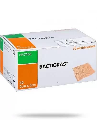 Bactigras opatrunek parafinowy jałowy 5 cm x 5 cm, 50 sztuk zdjęcie