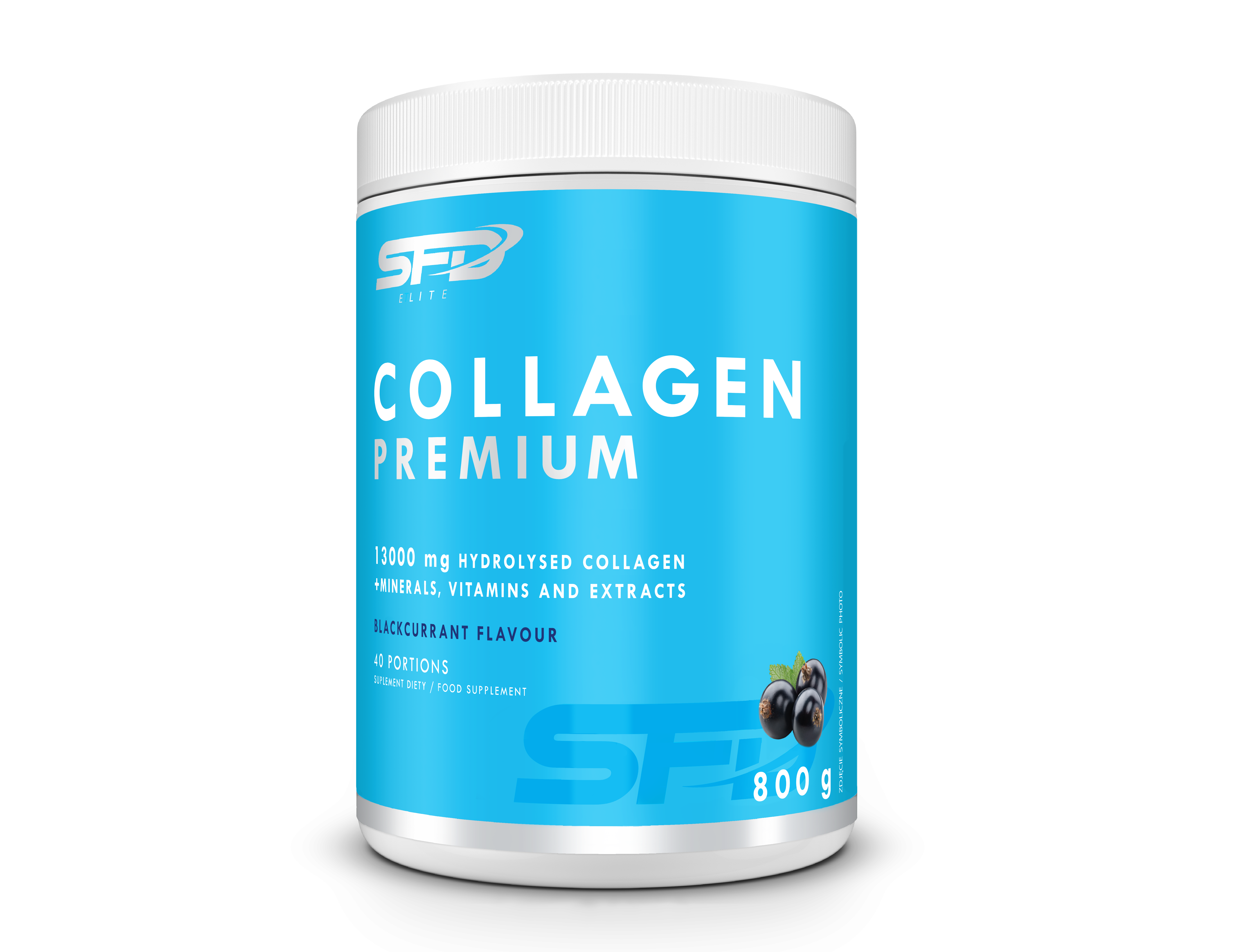 SFD Collagen Premium Blackcurrant, 800 g zdjęcie