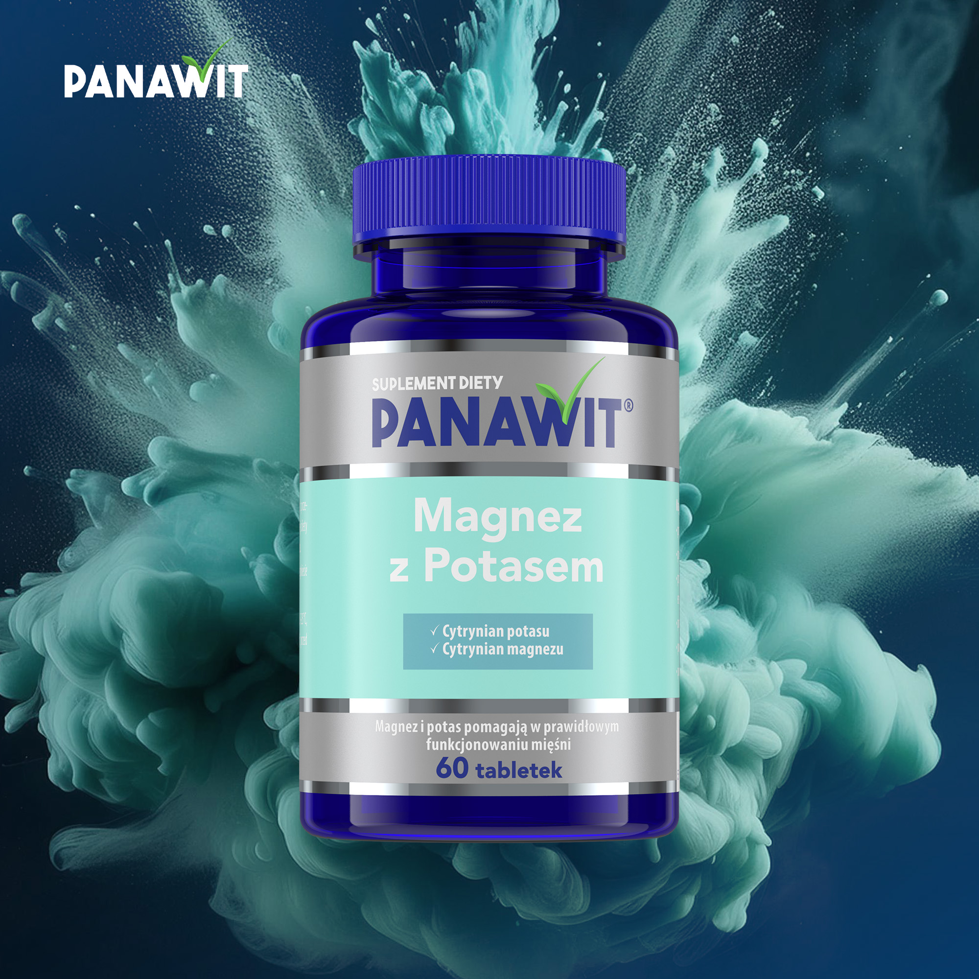 Panawit Magnez z Potasem, tabletki, 60 sztuk