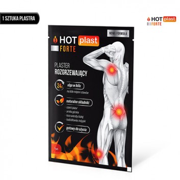 Hot Plast Forte Plaster Rozgrzewający 9 x 14 cm - 1 szt. - cena, opinie, skład