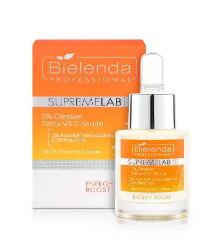 Bielenda Professional SupremeLab Energy Boost 5% olejowe Tetra-Vit C serum 15 ml zdjęcie