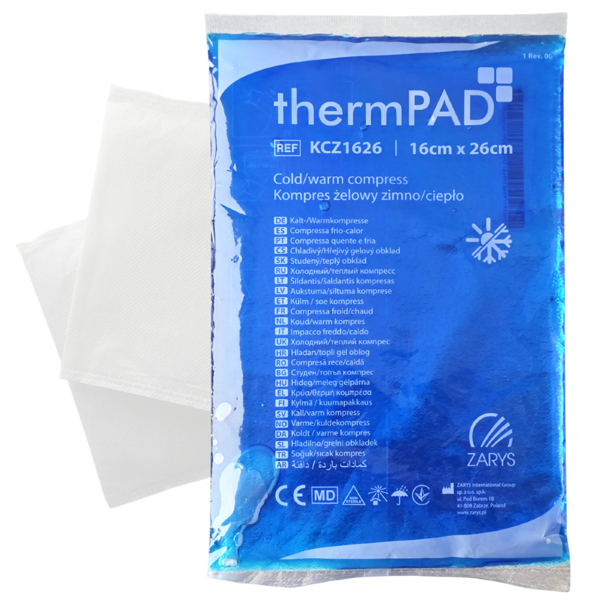 Kompres żelowy zimno/ciepło ThermPAD, 16cm x 26cm, 1 szt zdjęcie