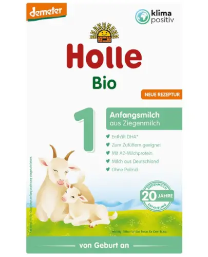 Holle 1 Bio mleko początkowe od urodzenia na bazie mleka koziego 400 g zdjęcie
