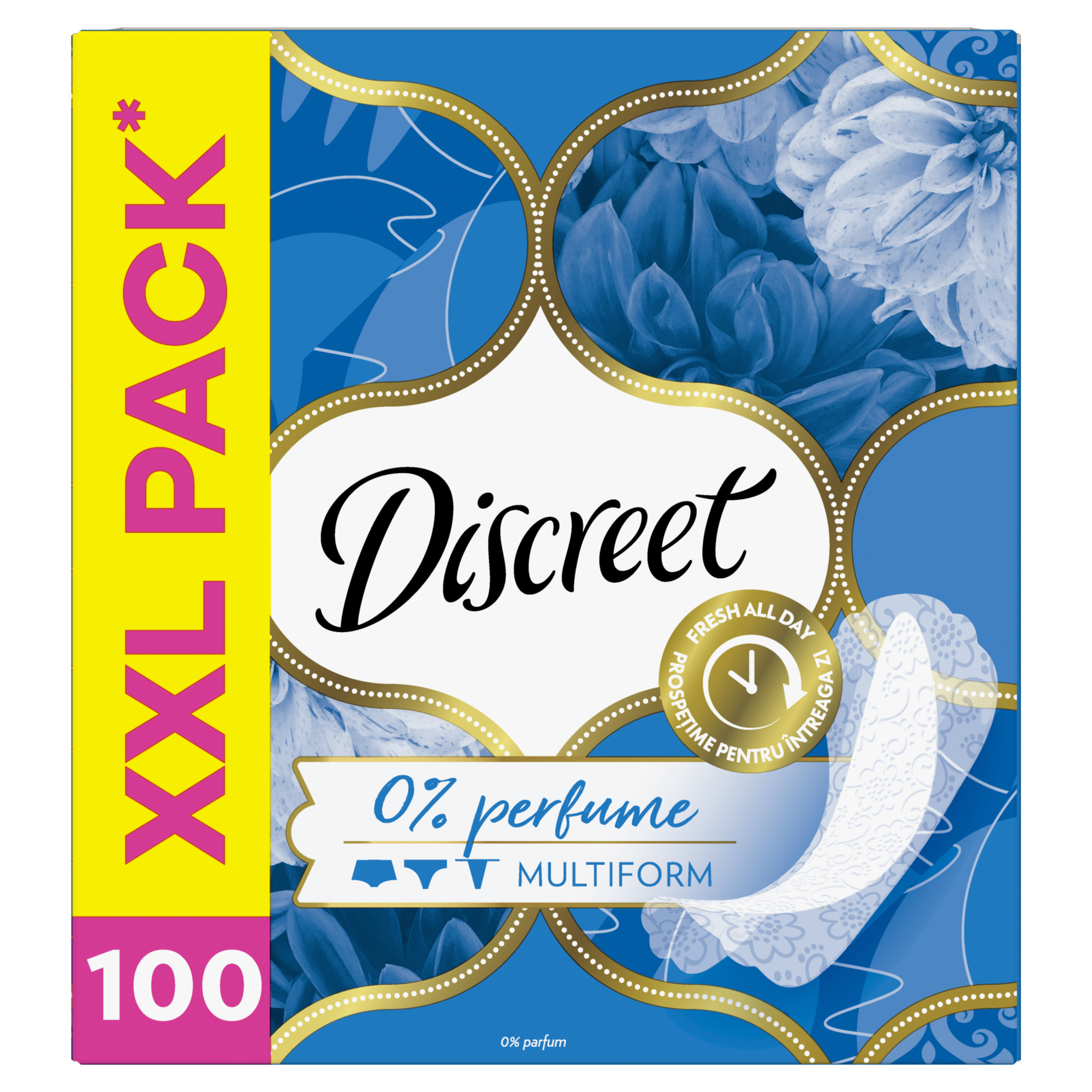 Discreet 0% Perfume Multiform Wkładki higieniczne, 100 sztuk zdjęcie