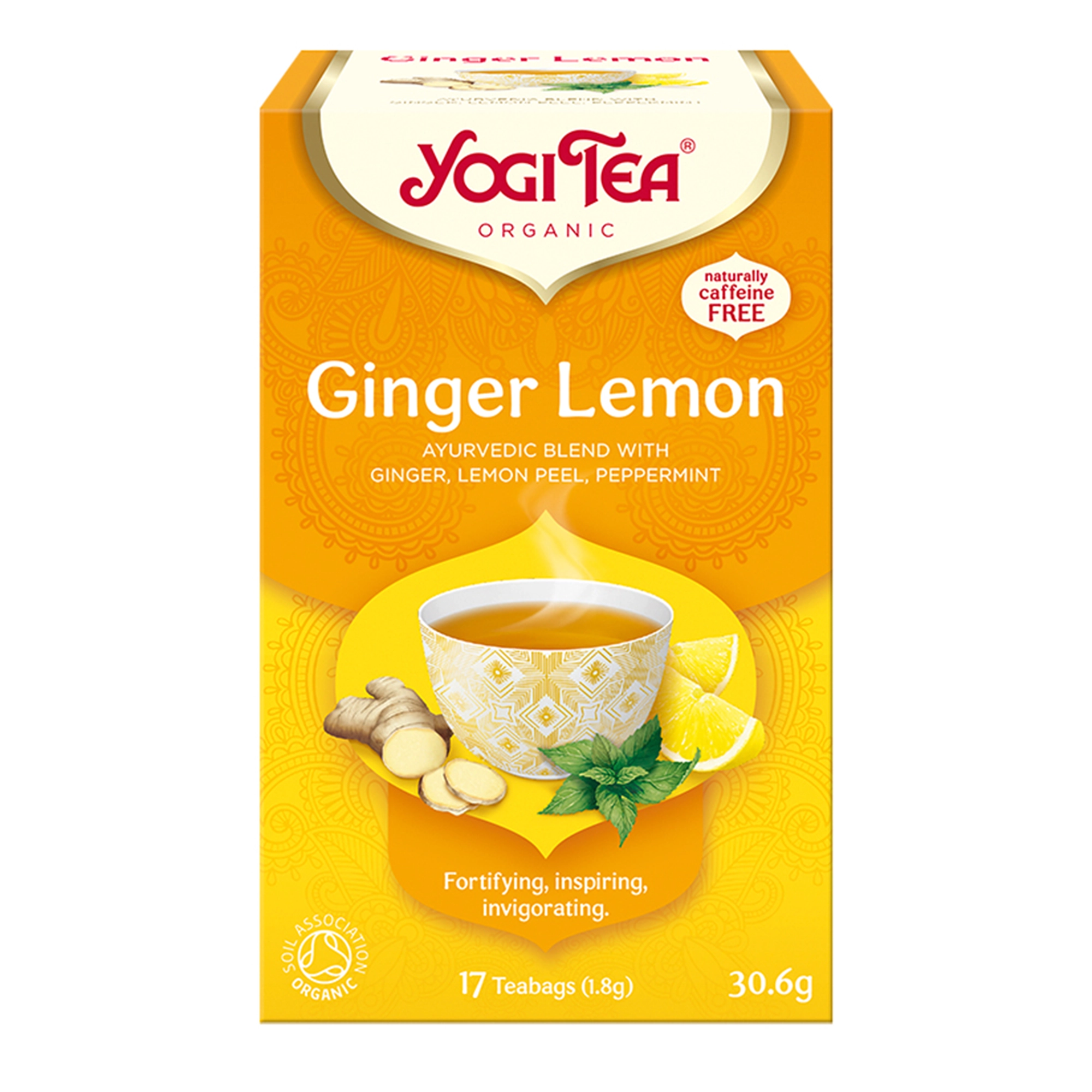 Yogi Tea Organic GINGER LEMON Imbirowo-cytrynowa BIO - 17 sasz. zdjęcie