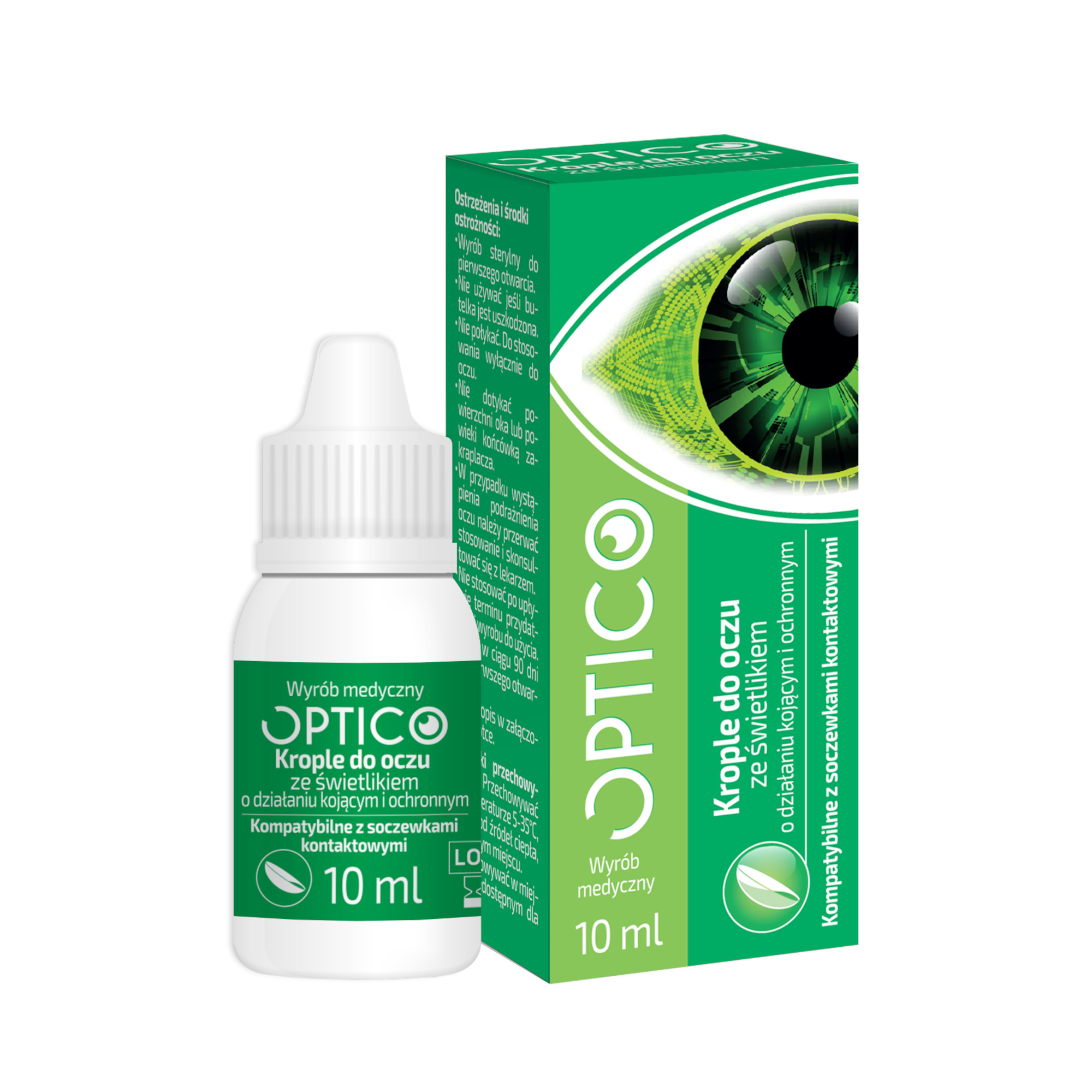 Optico, Krople do oczu ze świetlikiem, 10 ml zdjęcie