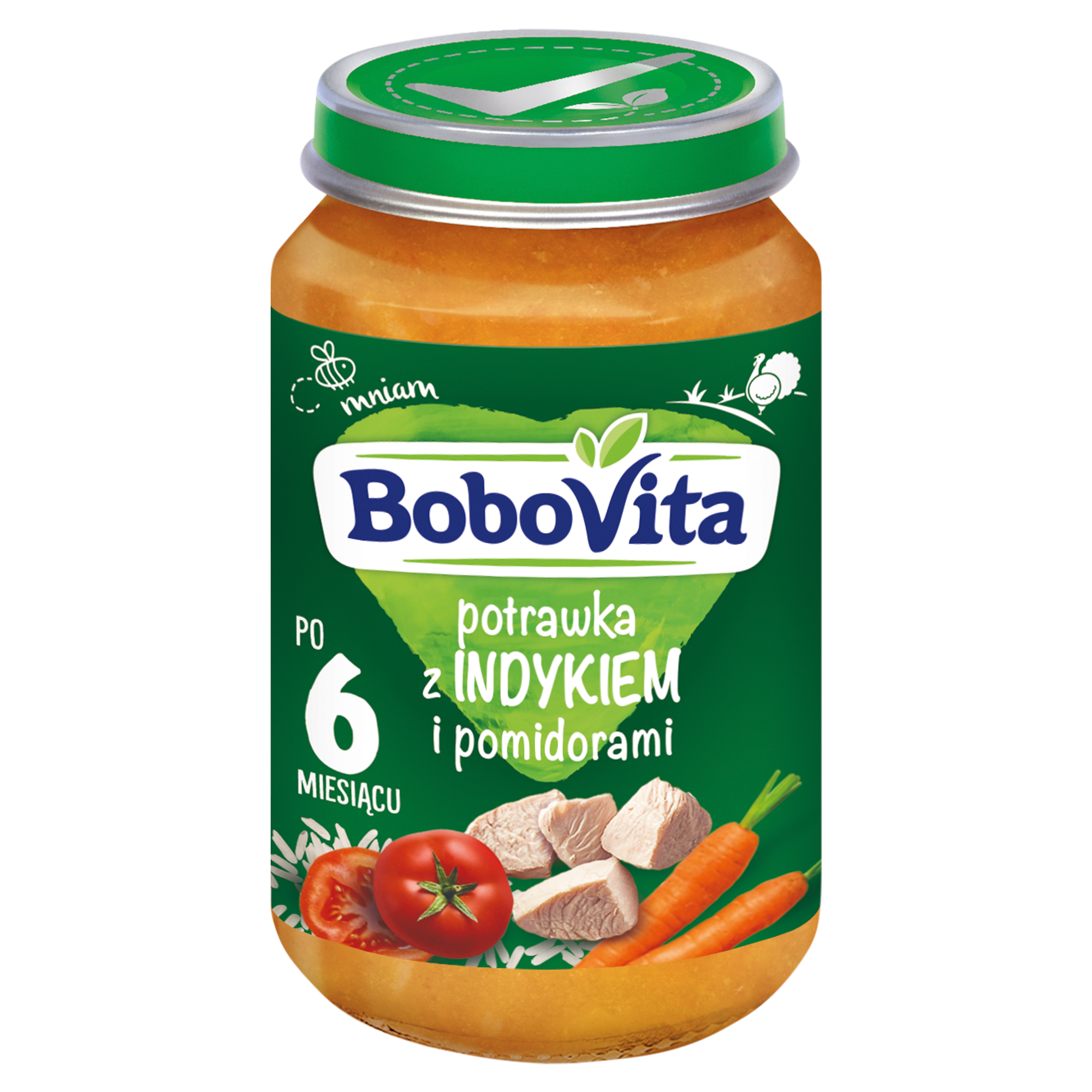 BOBOVITA Potrawka z indykiem i pomidorami - 190 g - cena, opinie, właściwości zdjęcie