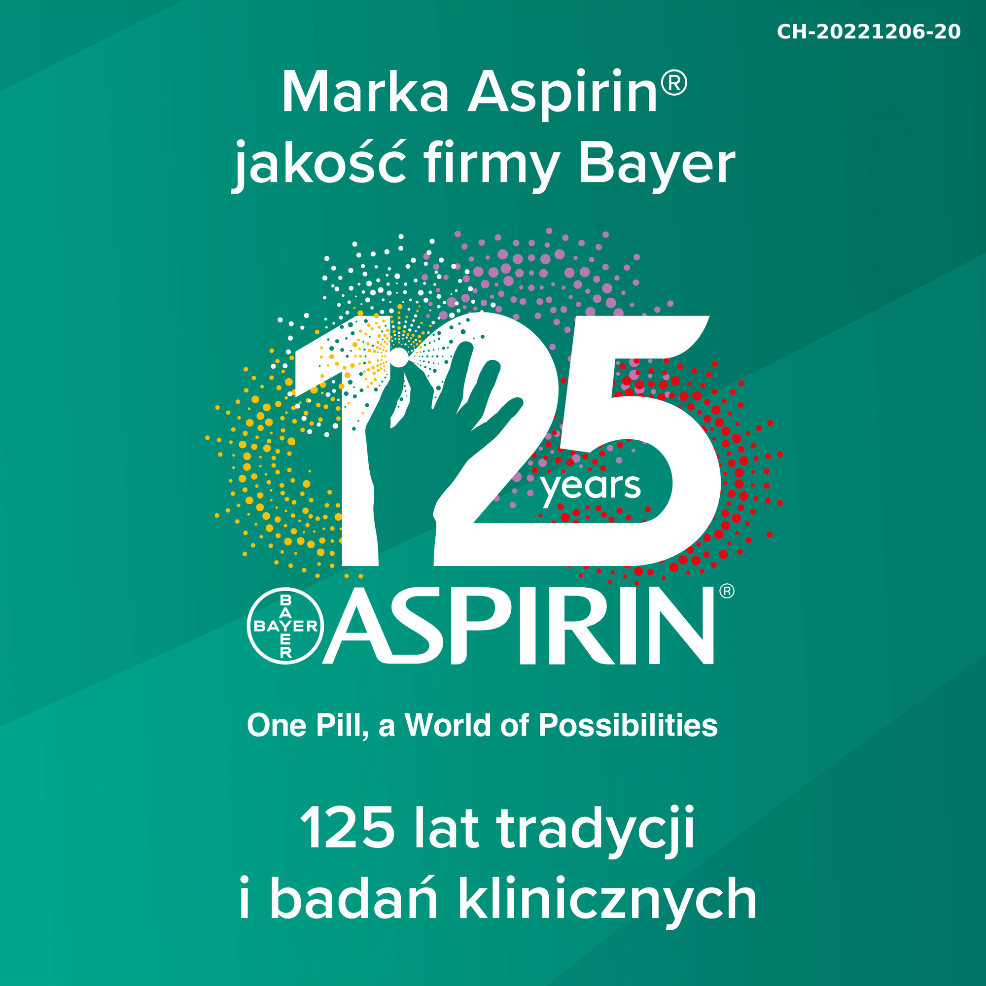 Aspirin, 500 mg, 100 tabletek