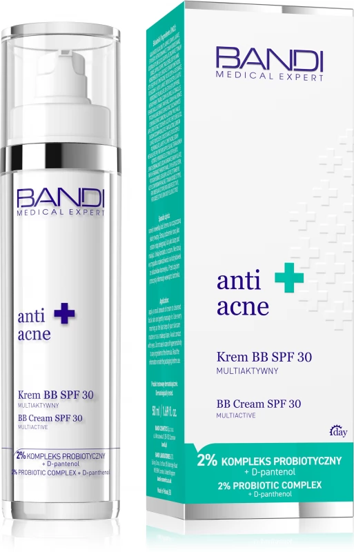 BANDI Medical Expert anti acne Krem BB SPF30 multiaktywny, 50 ml zdjęcie