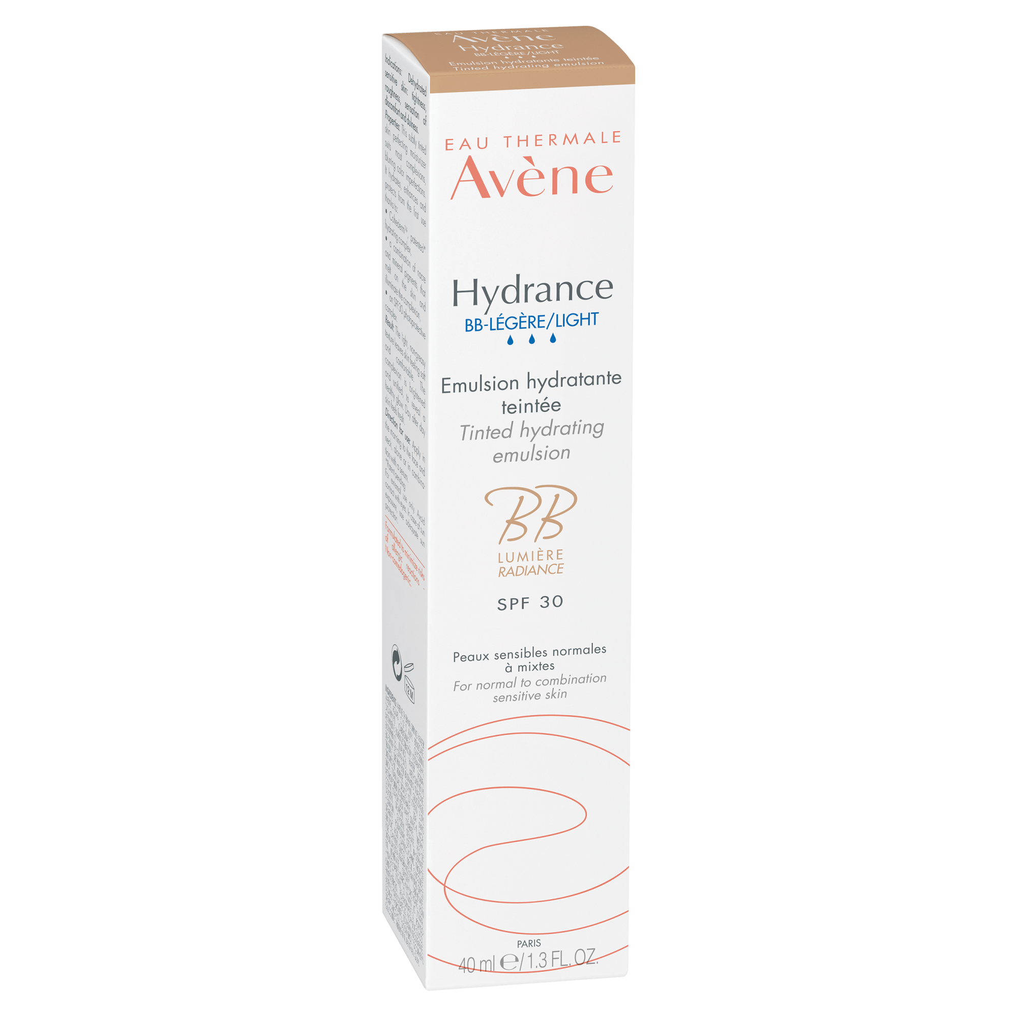 Avene Hydrance BB Nawilżająca emulsja koloryzująca SPF 30 lekka konsystencja - 40 ml zdjęcie
