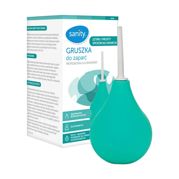 Sanity gruszka nr 9 do zaparć z kanką 1 sztuka zdjęcie
