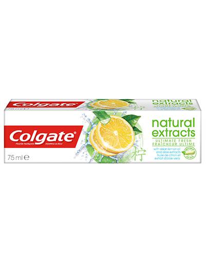 Colgate Natural Extracts Ultimate Fresh Pasta do zębów z azjatyckim olejkiem cytrynowym i ekstraktem z aloesu, 75 ml, cena, opinie, wskazania zdjęcie