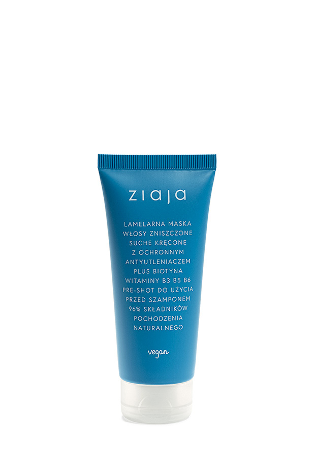 Ziaja Lamelarna Maska włosy zniszczone suche kręcone, 100 ml zdjęcie