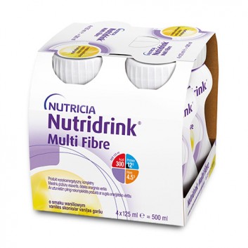 Nutridrink Multi Fibre smak waniliowy 4 x 125 ml 