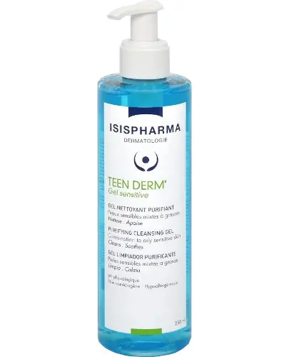 Isispharma Teen Derm Gel Sensitve oczyszczający żel do mycia twarzy 250 ml zdjęcie