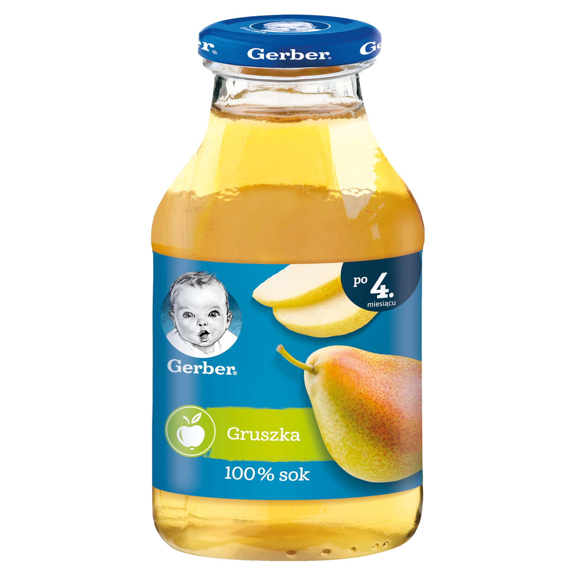 GERBER Sok gruszkowy 100% po 4 miesiącu, 200 ml  zdjęcie