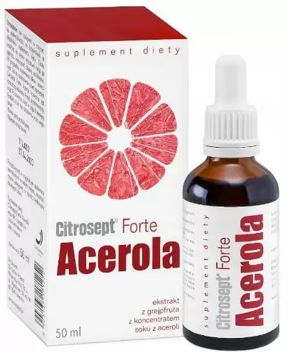 Citrosept Forte Acerola ekstrakt z grejpfruta z koncentratem aceroli krople 50 ml zdjęcie