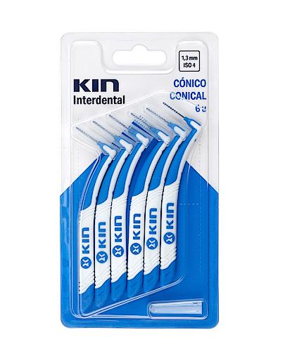 KIN INTERDENTAL 1,3 mm Szczoteczka do przestrzeni międzyzębowych - 6 szt. - stosowanie zdjęcie