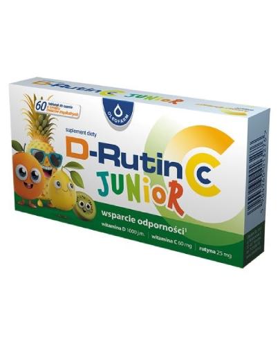 Oleofarm D-Rutin CC Junior, 60 tabletek zdjęcie