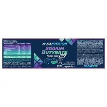 ALLNUTRITION SODIUM BUTYRATE SR, 120 kapsułek 