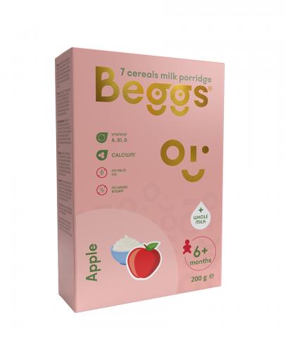 Beggs Kaszka mleczna 7-ziarnista z jabłkami po 6. miesiącu życia, 200 g zdjęcie