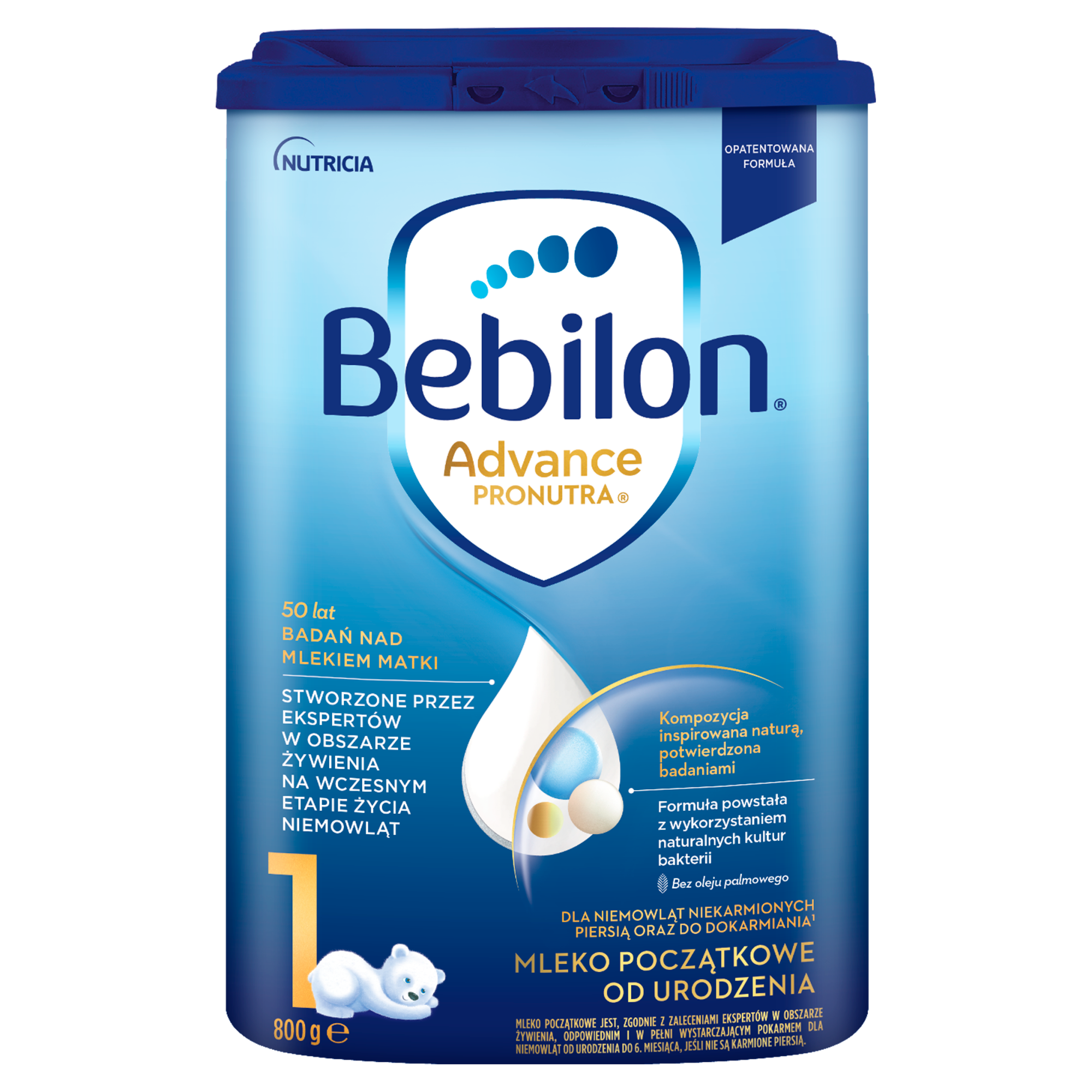 Bebilon 1 Pronutra Advance mleko początkowe od urodzenia 800 g zdjęcie