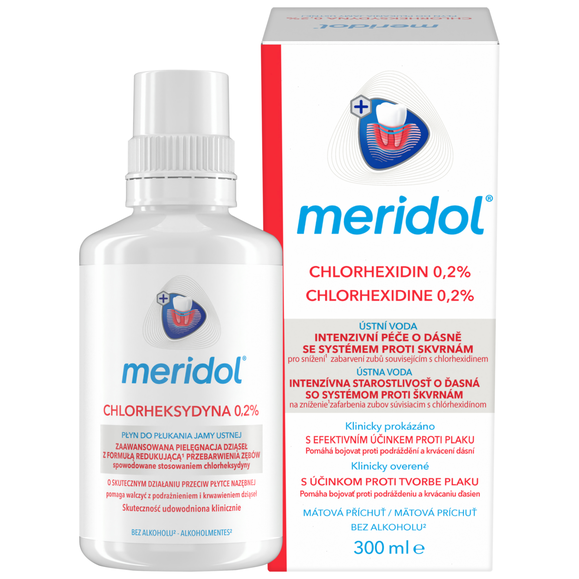 Meridol chlorheksydyna 0,2% płyn do płukania jamy ustnej 300 ml