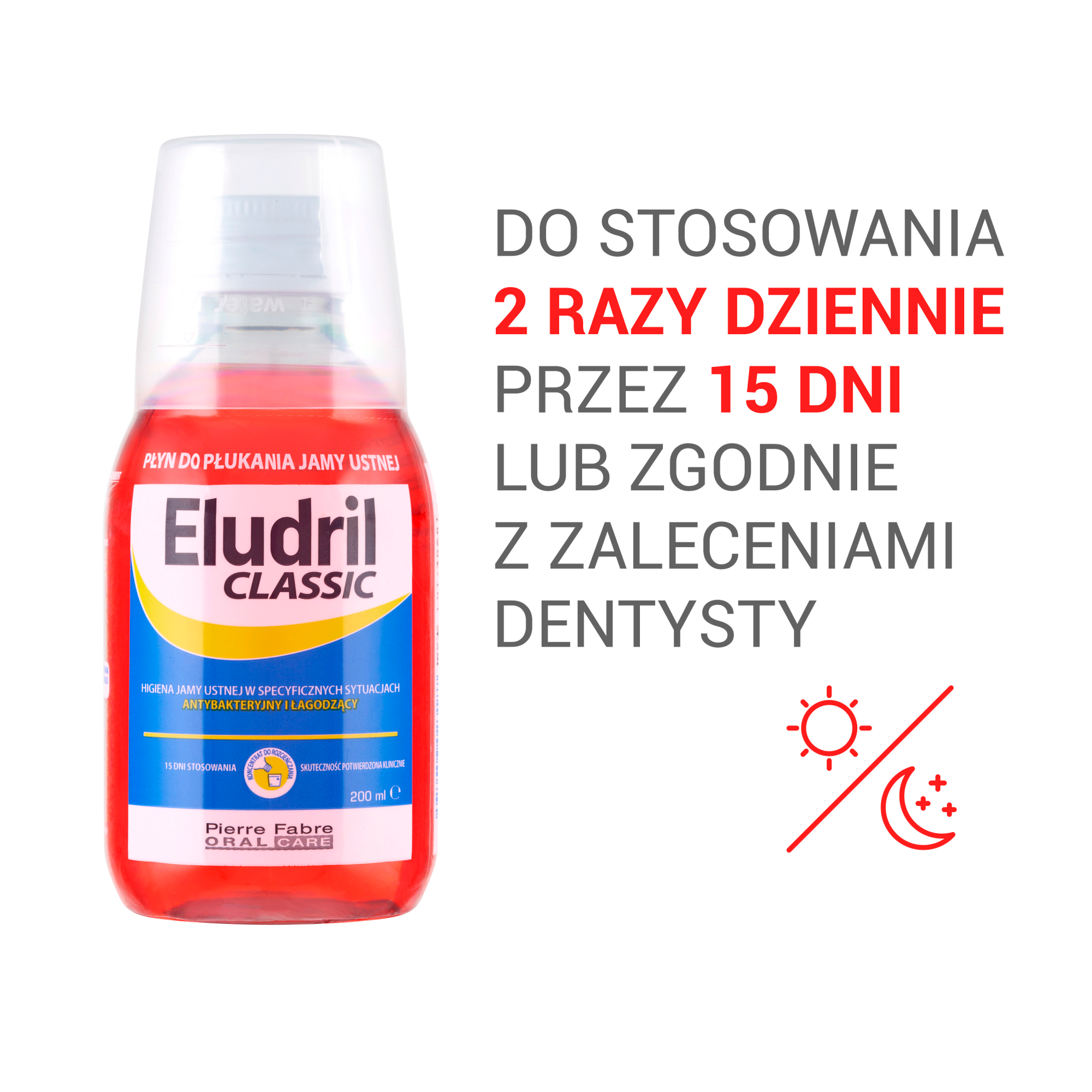 Eludril Classic płyn do płukania jamy ustnej 200 ml
