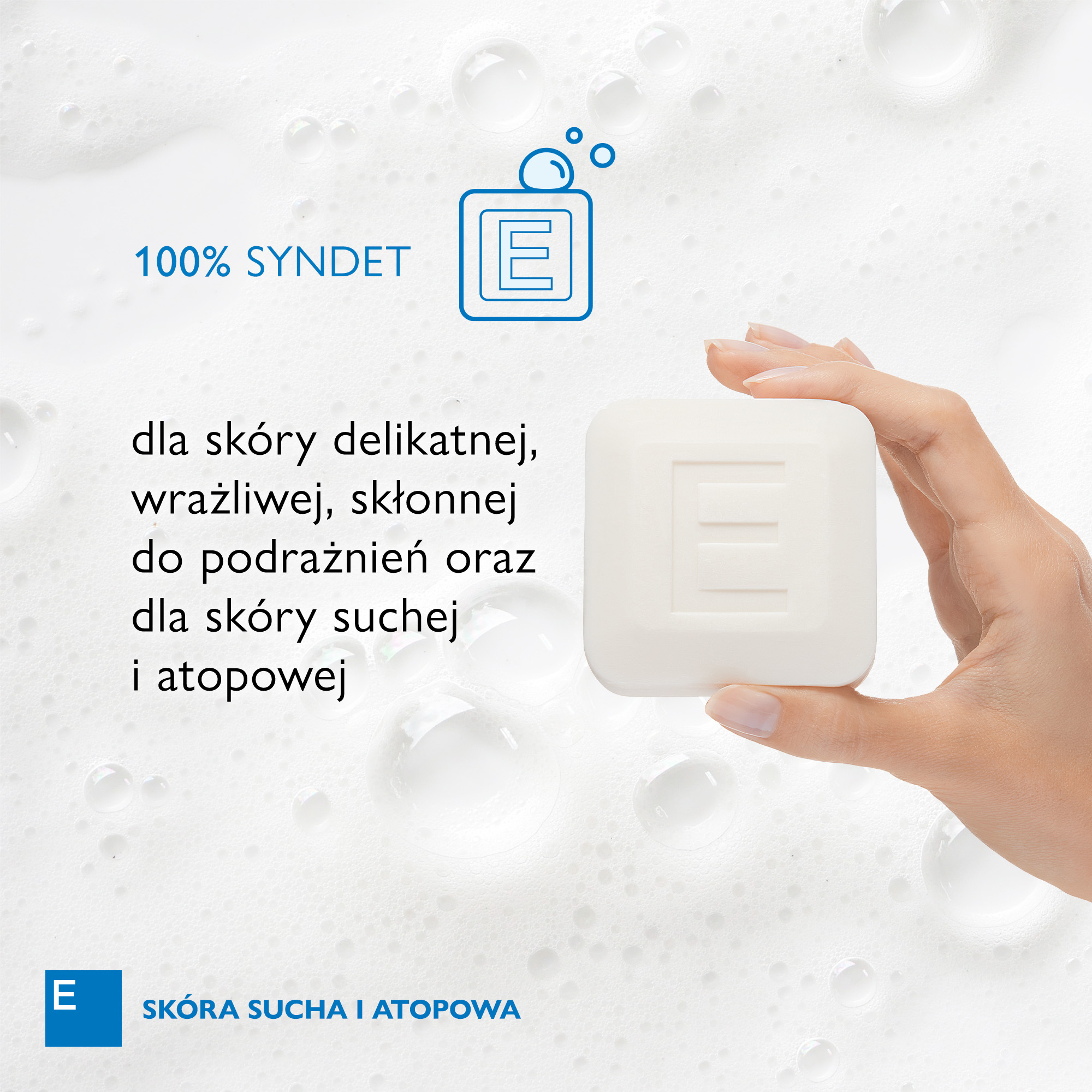 Emotopic emolientowa kostka myjąca do do twarzy i ciała do codziennego stosowania 100 g