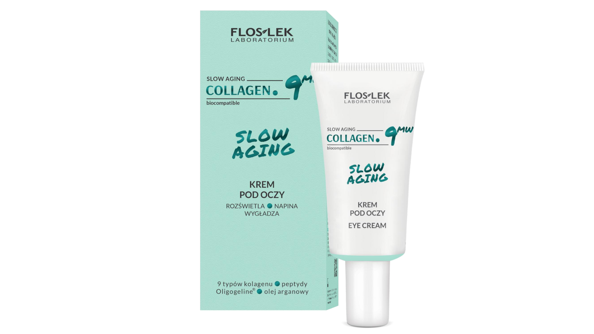Floslek  Collagen. 9MW Slow Aging, Krem pod oczy rozświetla napina wygładza, 30 ml zdjęcie