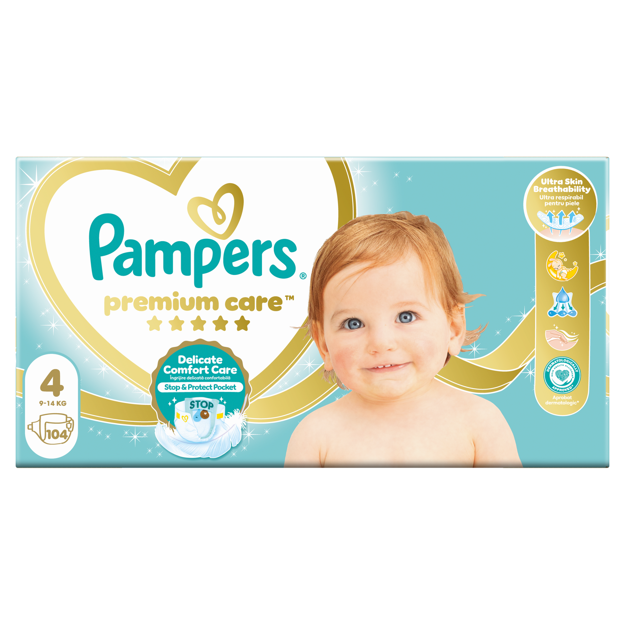 Pampers pieluchy Premium Care rozmiar 4, 104 sztuki pieluszek zdjęcie
