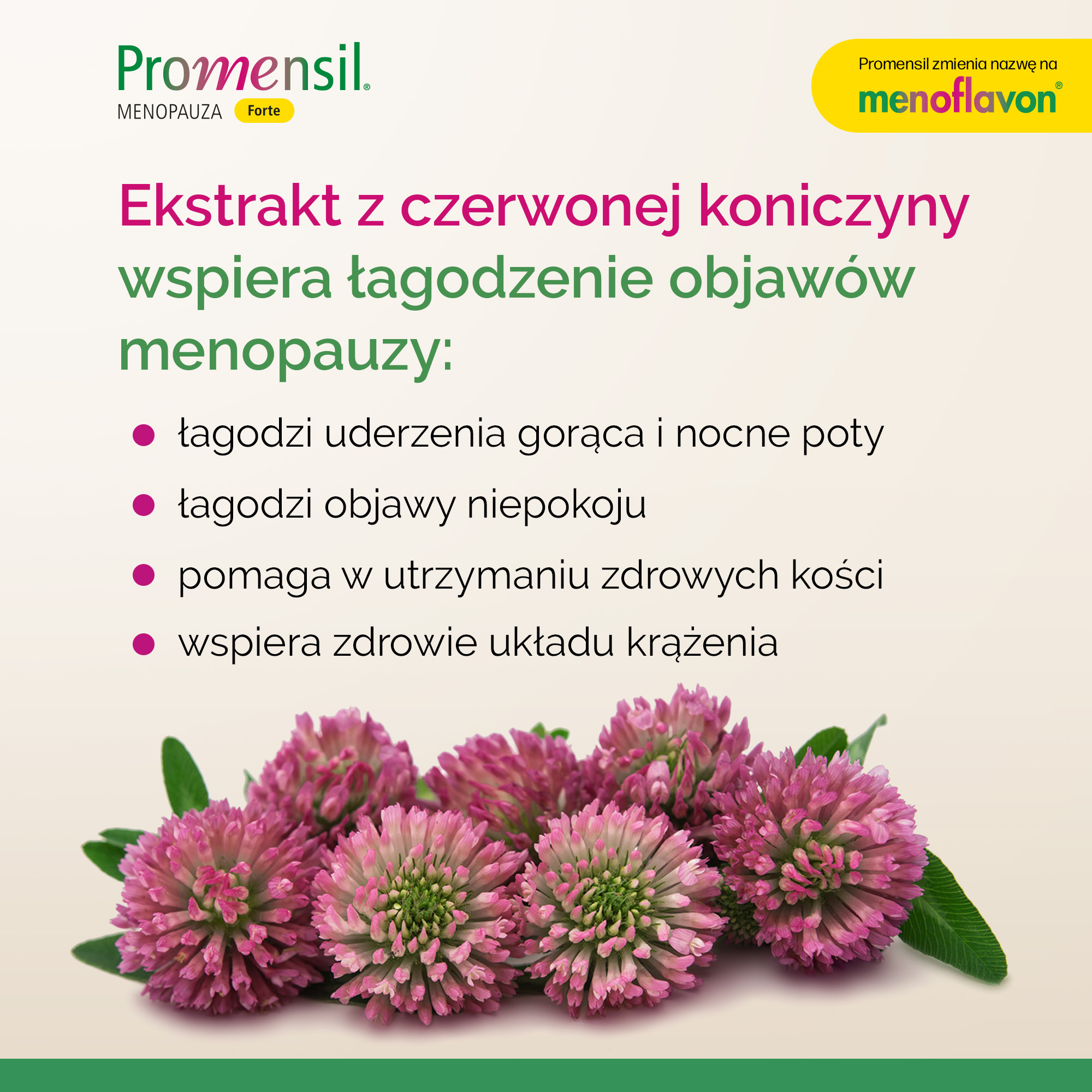 Promensil Forte Menopauza, tabletki, 30 sztuk
