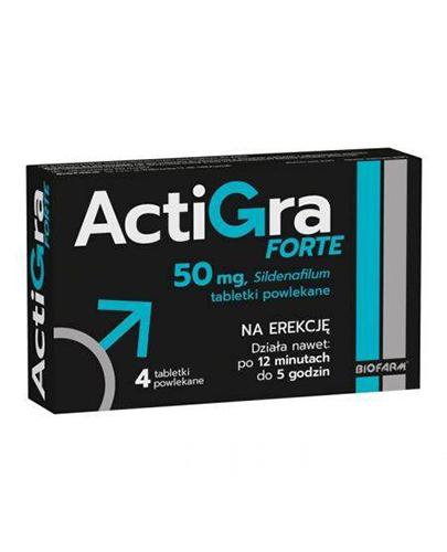Biofarm Actigra Forte, 4 tabletki na erekcję zdjęcie