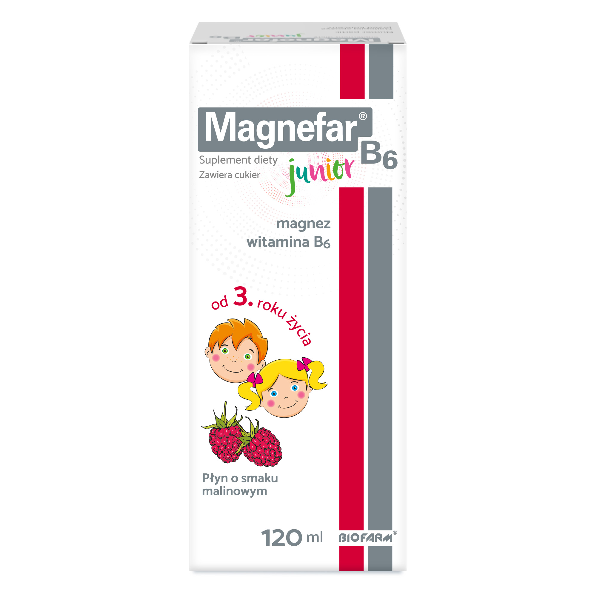 Magnefar B6 Junior płyn 120 ml zdjęcie