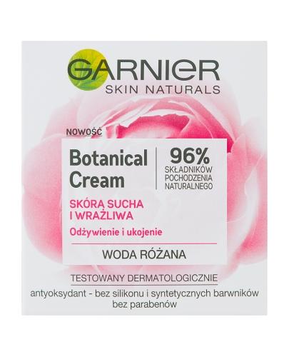 Garnier Botanical Cream Różany krem nawilżający - 50 ml Do cery suchej i wrażliwej - cena, opinie, właściwości  zdjęcie