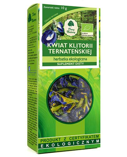 Dary Natury Herbatka ekologiczna Klitoria ternateńska kwiat, 10 g, cena, opinie, wskazania zdjęcie