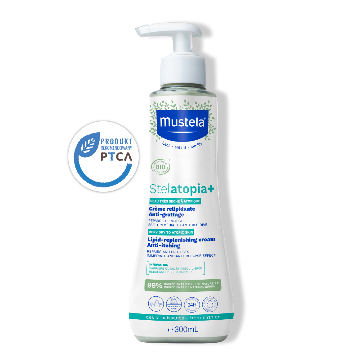 Mustela Stelatopia+ krem uzupełniający lipidy 300 ml